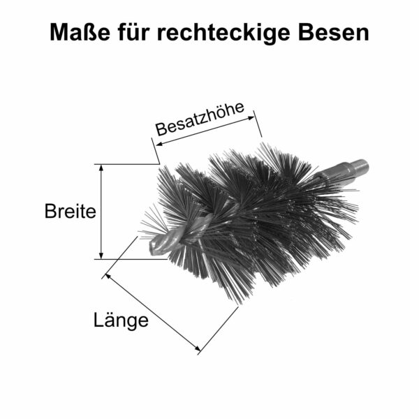 Heizkesselbürste Maße -Kuschmierz - schornifix.de